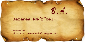 Bazarea Amábel névjegykártya